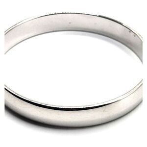 Stainless Steel Wide Monet Bangle Bracelet 7.7in